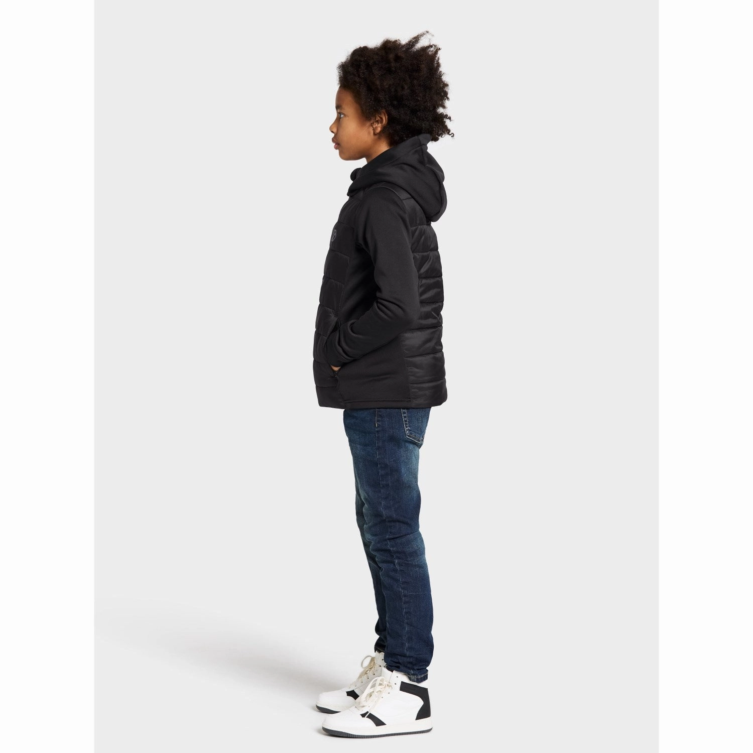 Didriksons Black Kapris Kids FZ 2 Light Reflectivity Trim Weather Adaptive Ventilation