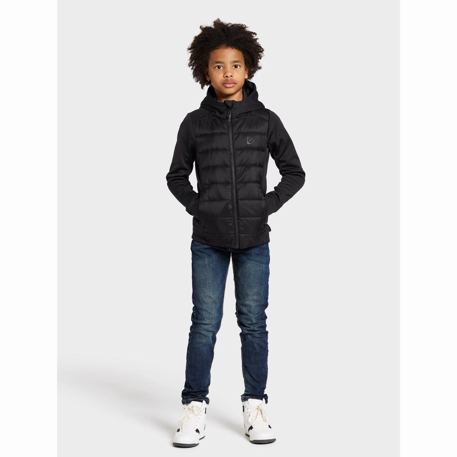 Didriksons Black Kapris Kids FZ 2 Urban Casual Abrasion Resistant Edging