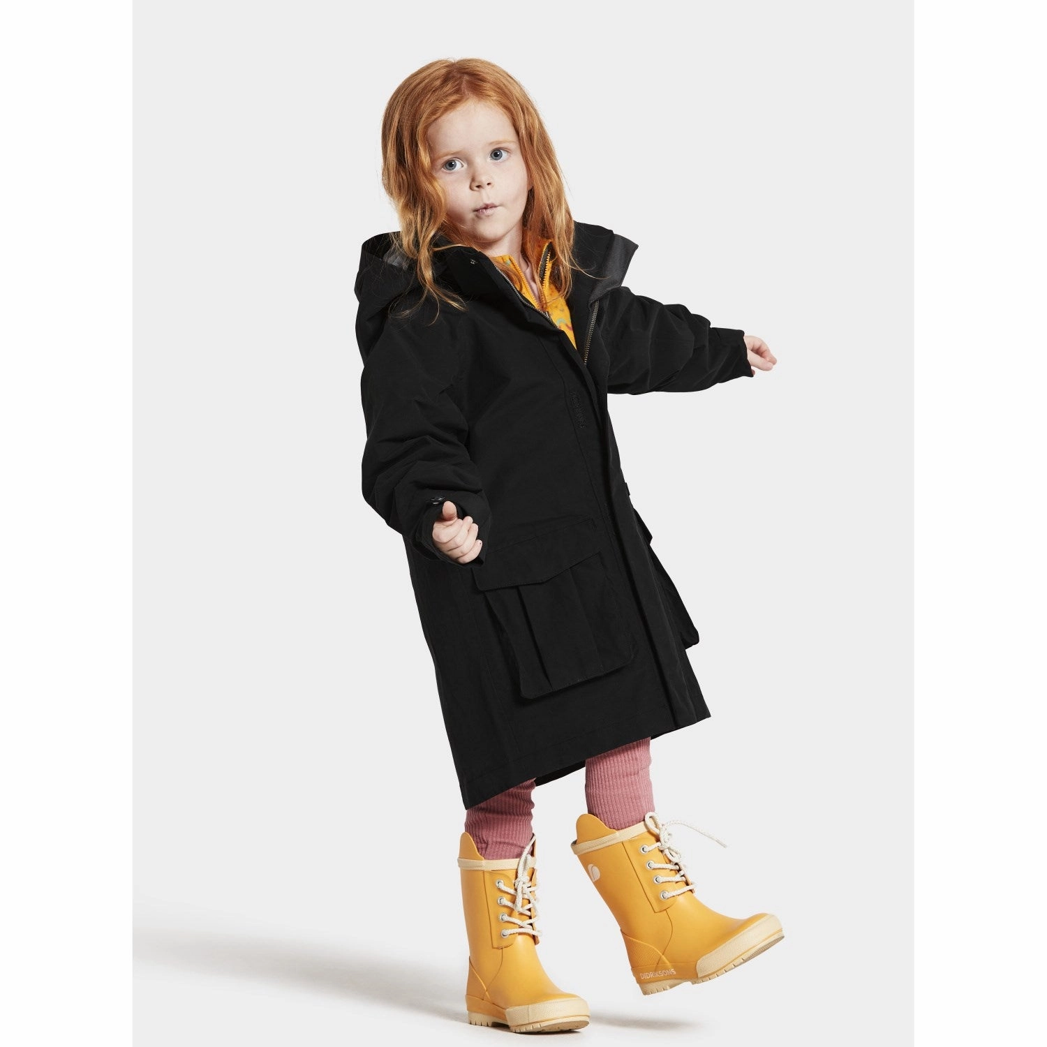 Didriksons Black Timo Kids Jacket AllDay Comfort Design Survival Use