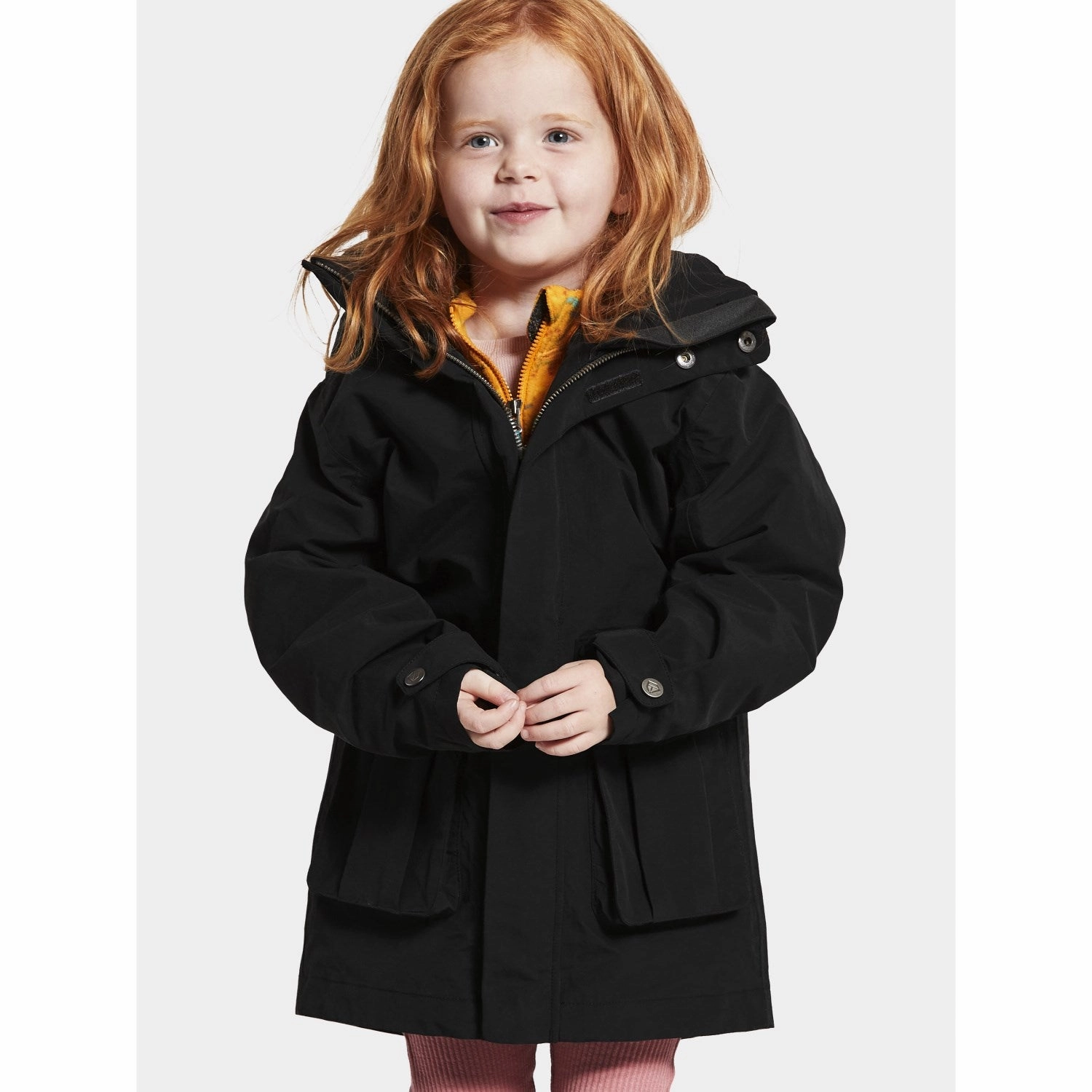 Didriksons Black Timo Kids Jacket WaterResistant Coating