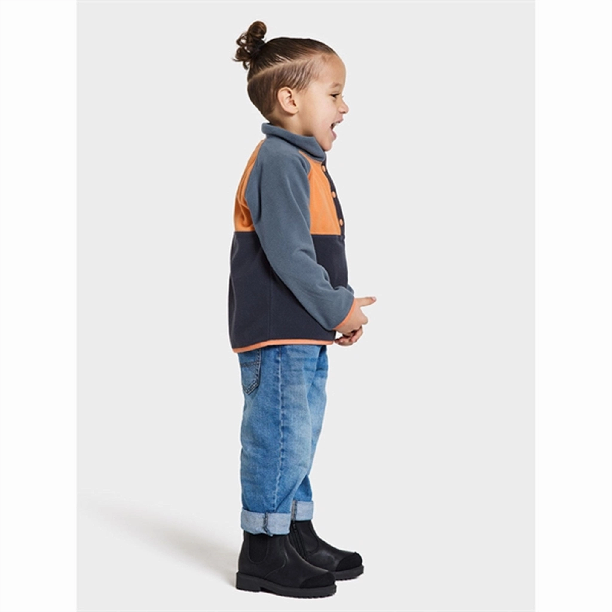 Didriksons Cantaloupe Monte Kids Fleece Jacket SlipResistantFastenings