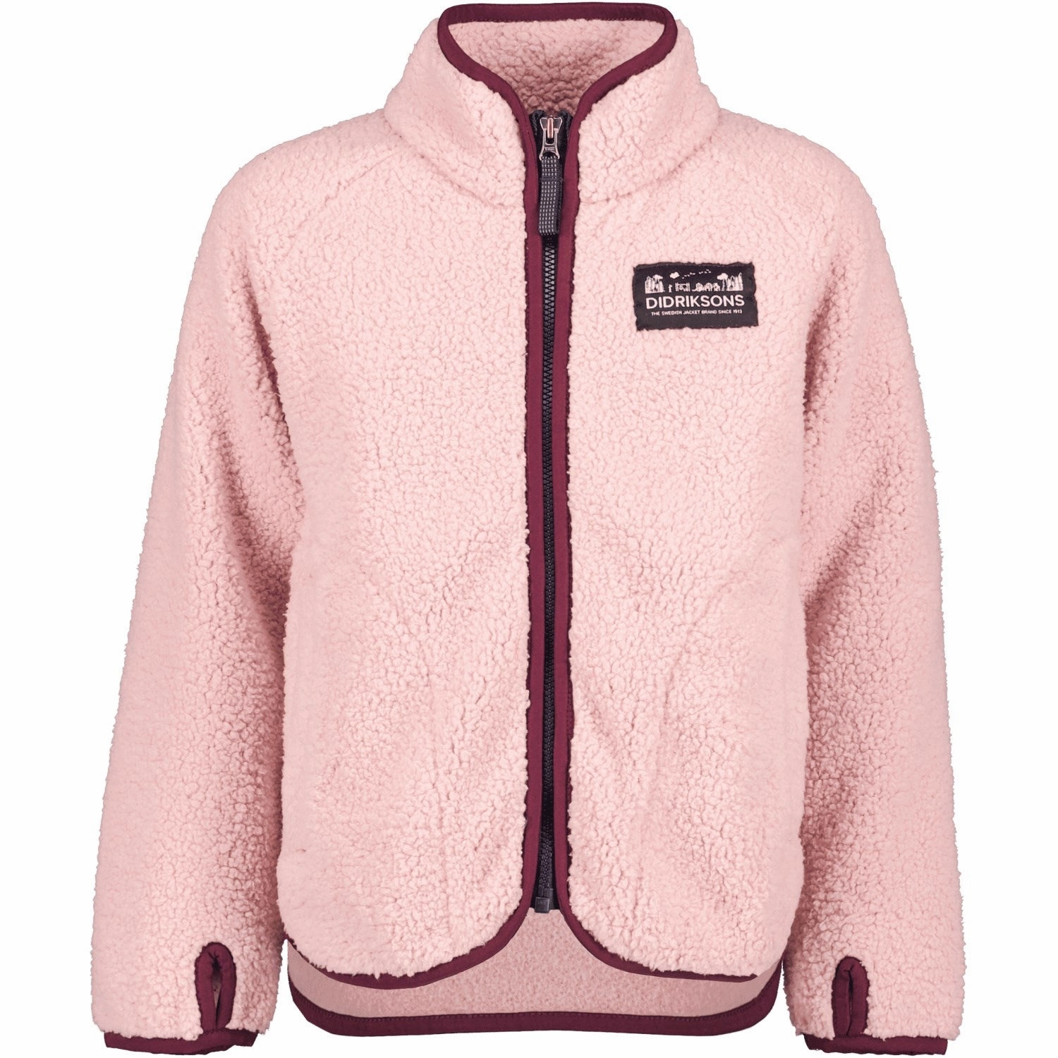 Didriksons Dusty Pink Gibbs Kids Fullzip Fleece Jacket 2 City Style