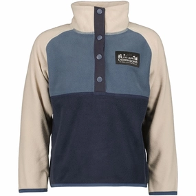 Noise Free Movement Didriksons Navy Monte Kids Fleece Jacket