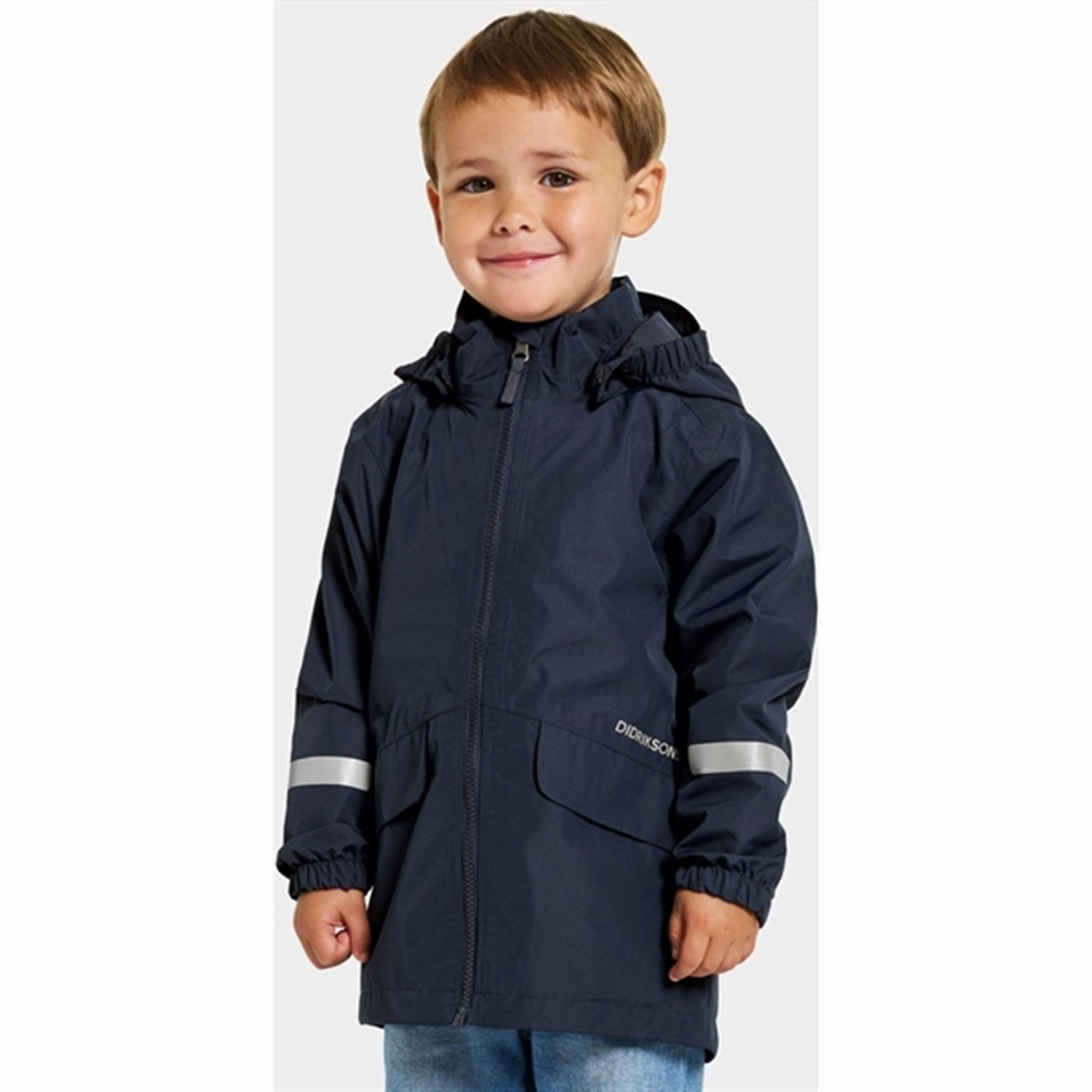 PocketPlacement Didriksons Navy Norma Kids Jacket