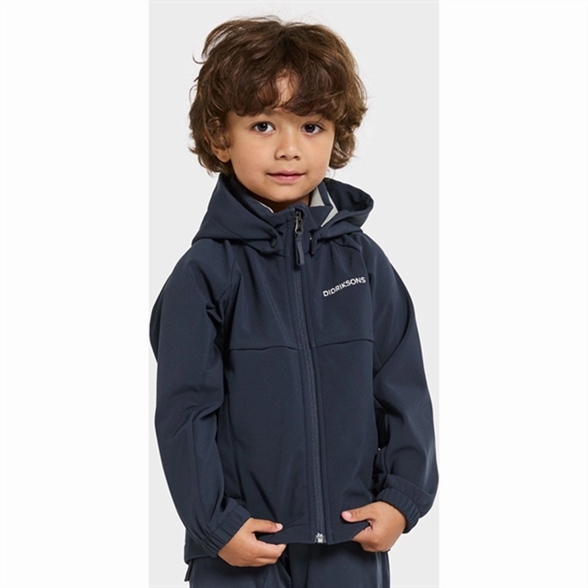 Didriksons Navy Troel Kids Jacket Packable Feature