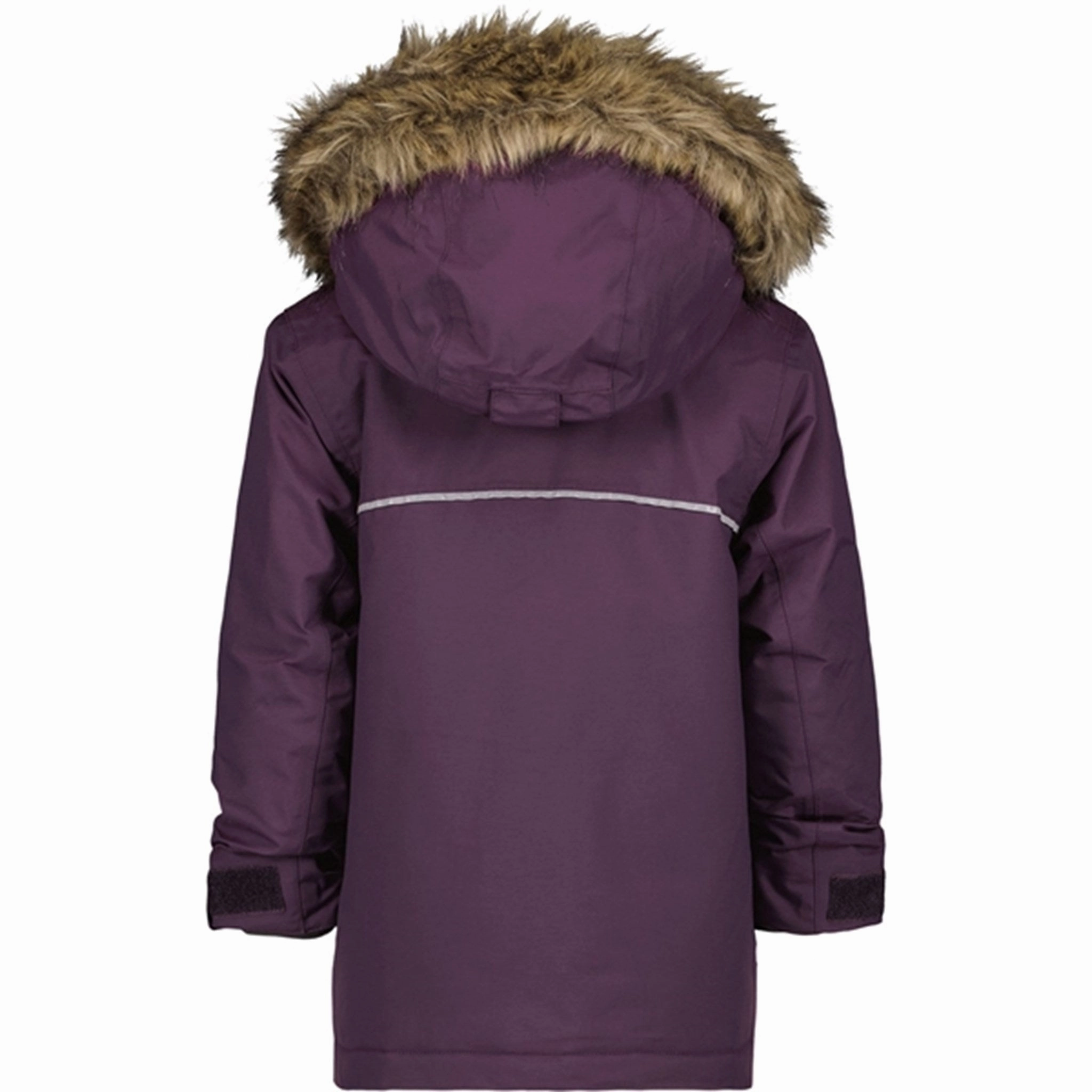Didriksons Plumb Kure Kids Parka Jacket Snap Closures Snag Free Fabric