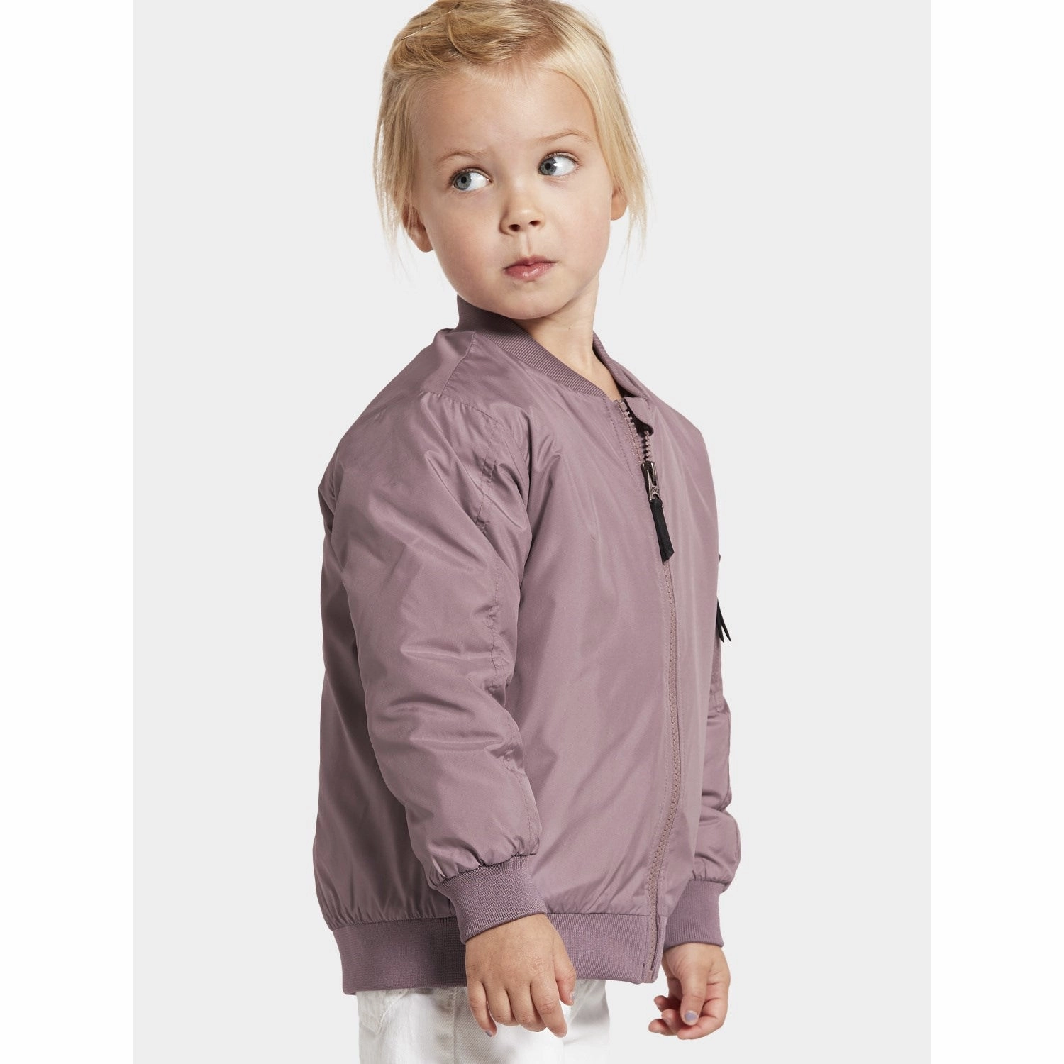 Bright Color Didriksons Shade Lilac Rocio Kids Jacket