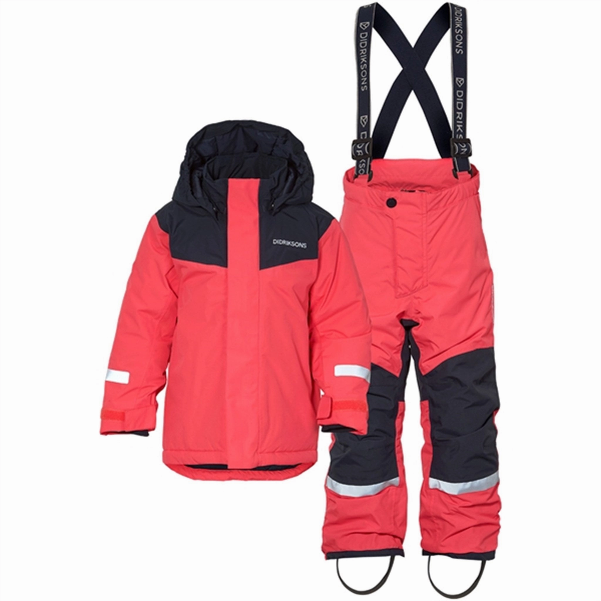 Didriksons Skare Modern Pink Ski Set Faux Fur Collar Breathable Lining Design