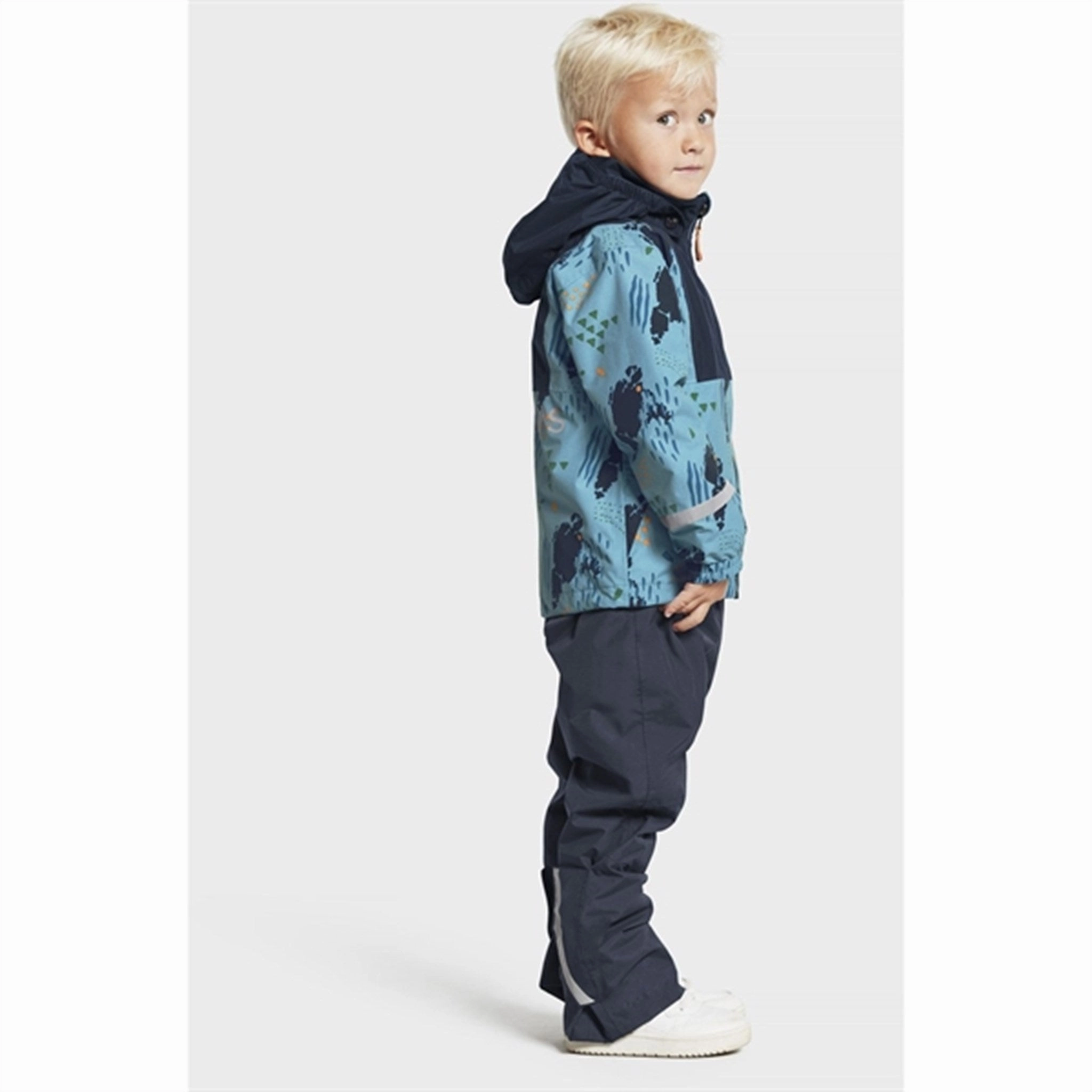 Utility Pockets Flexible Waistband Didriksons Stormhatt Grundsund Blue Jacket