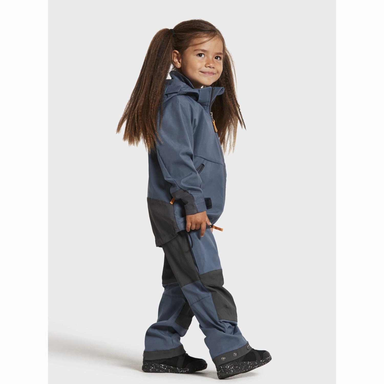 Hooded Versatile Design Didriksons True Blue Stigen Kids Jacket