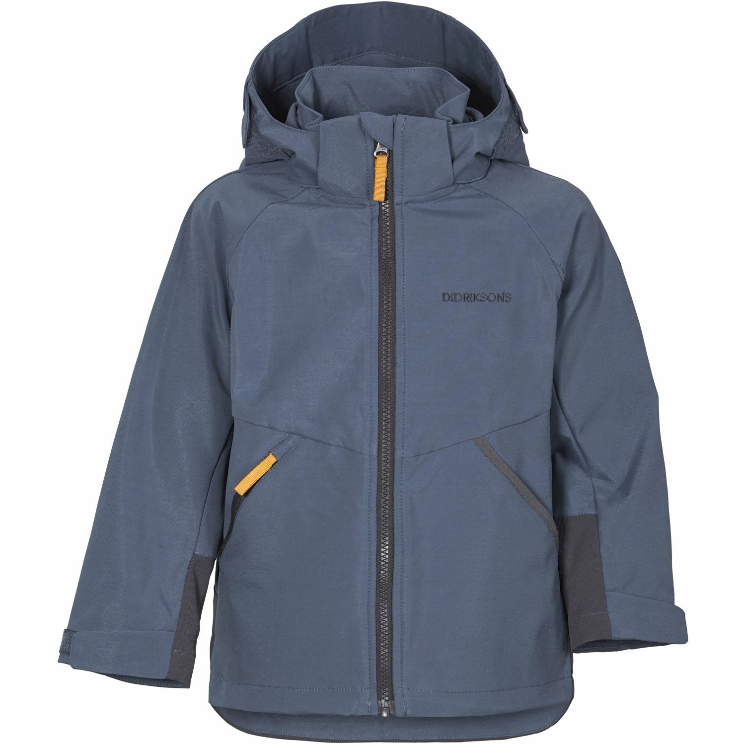 Layered Cuff System Organic Cotton Blend Didriksons True Blue Stigen Kids Jacket