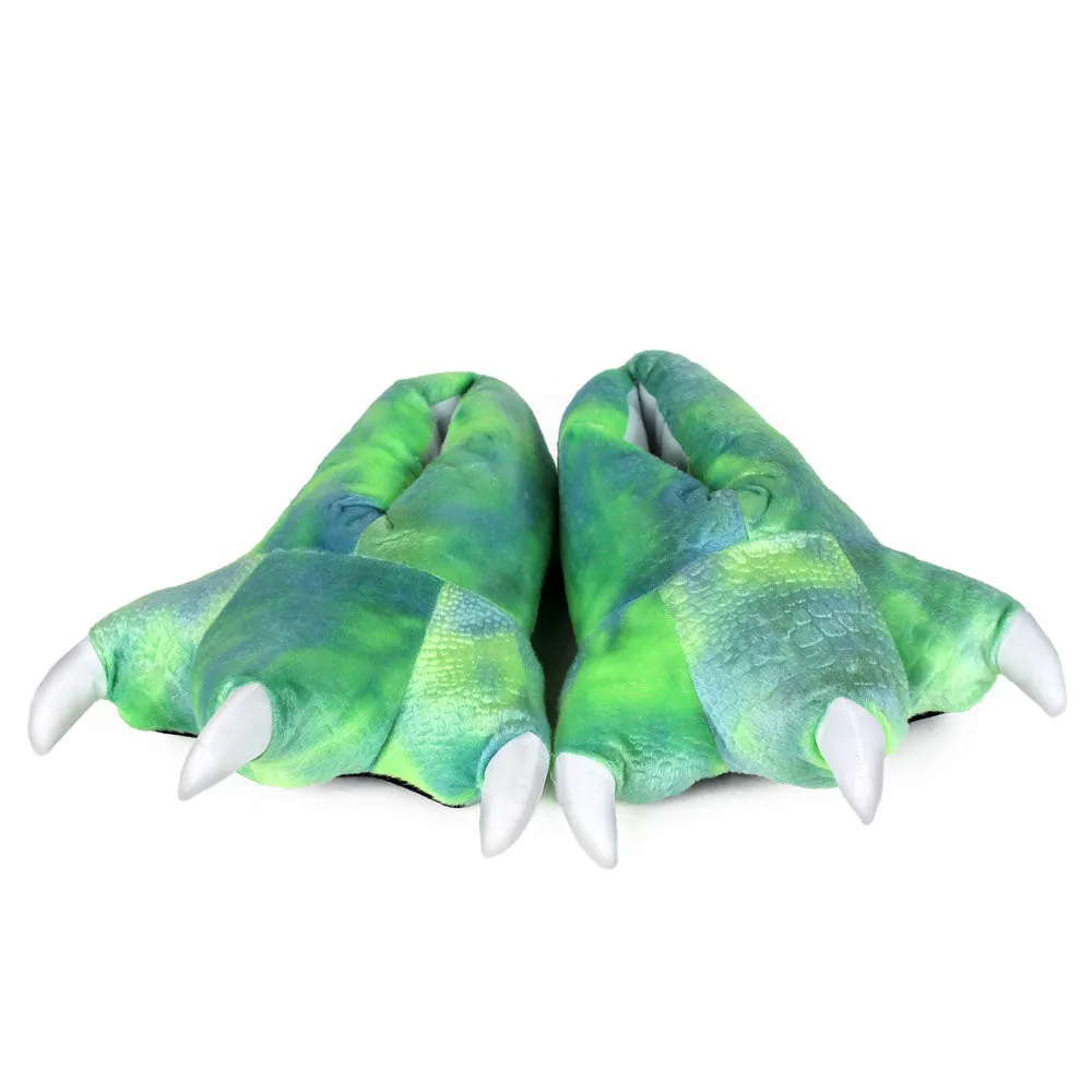 Dinosaur Slippers JulesRoche Plush Novelty Fun Footwear