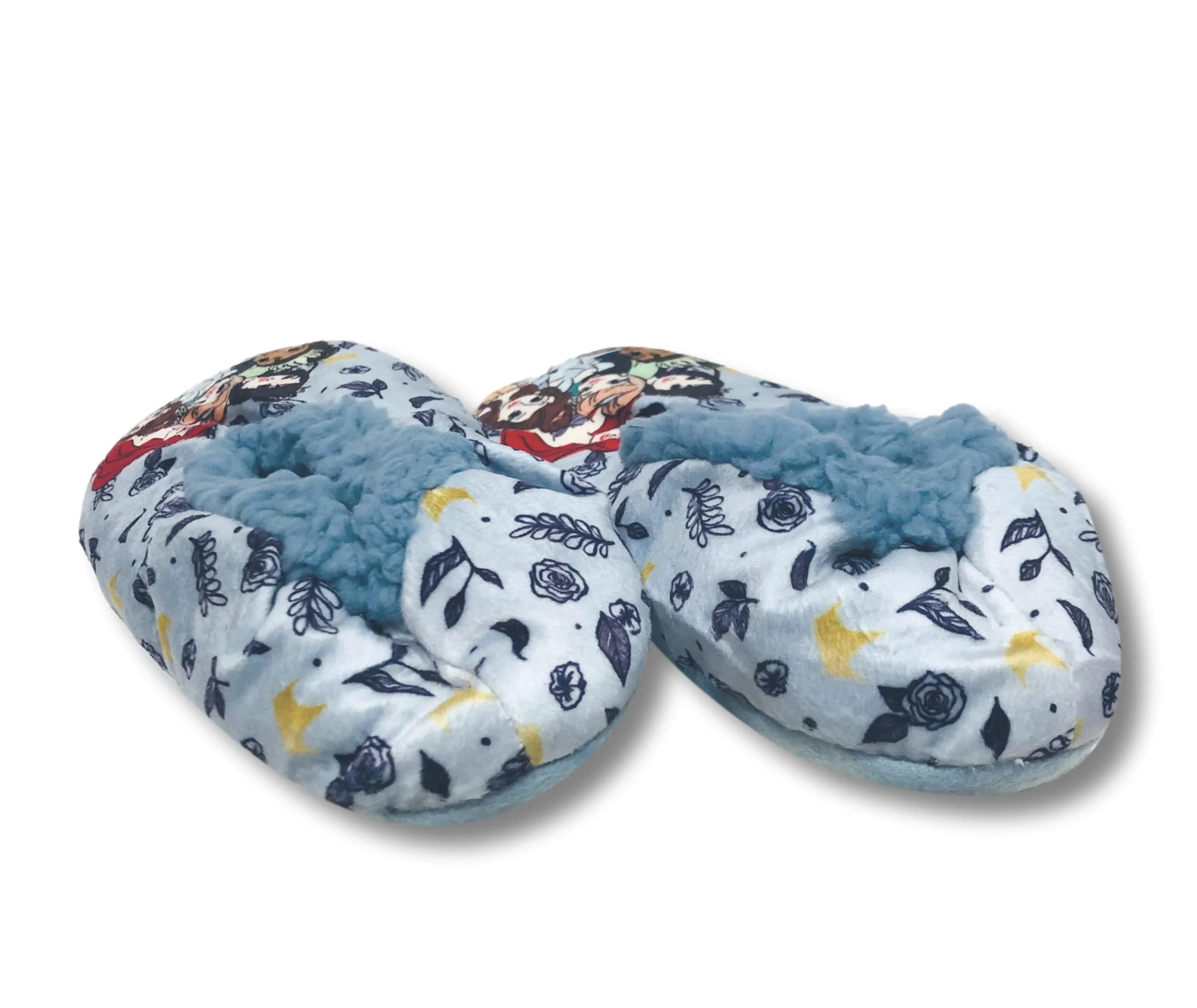 Disney Princess Girls Slippers Fuzzy Slipper Socks for Toddlers and Kids