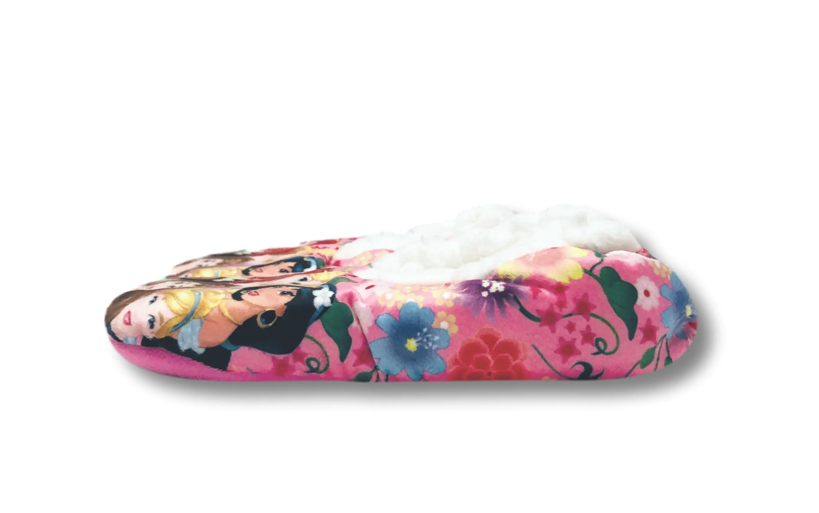 Disney Princess Girls Slippers Fuzzy Slipper Socks for Toddlers and Kids