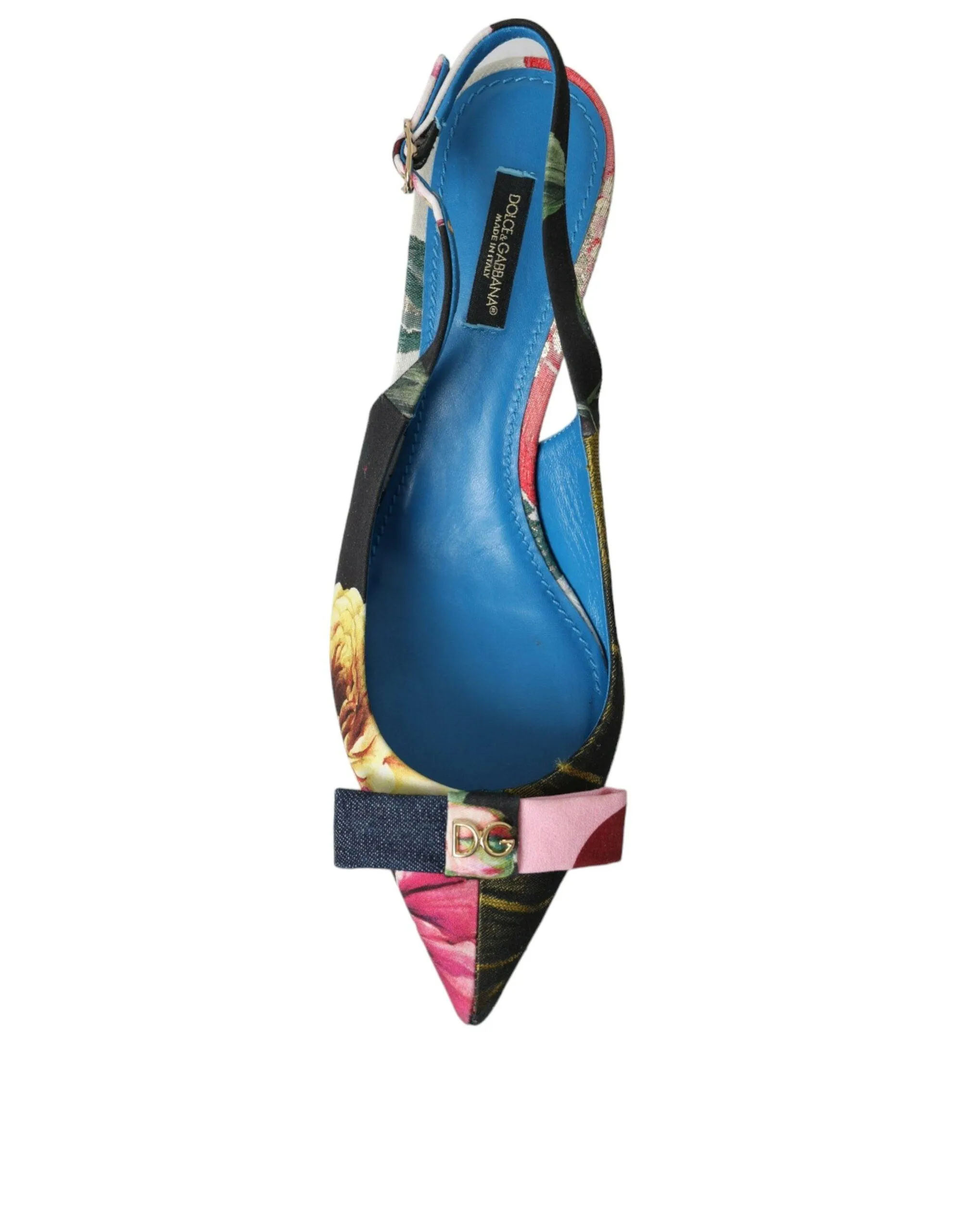 Dolce & Gabbana Floral Patchwork Slingback Pumps