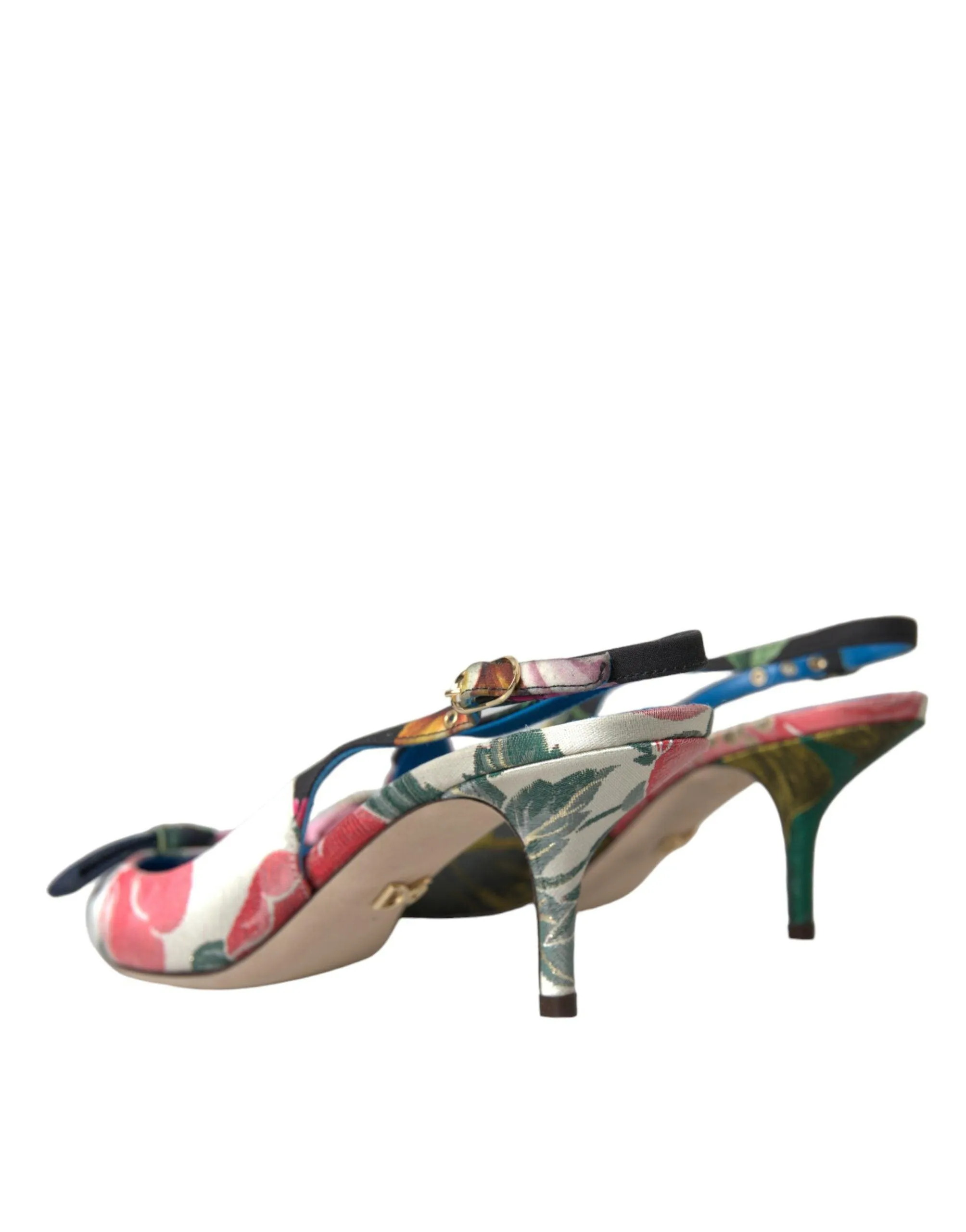 Dolce & Gabbana Floral Patchwork Slingback Pumps