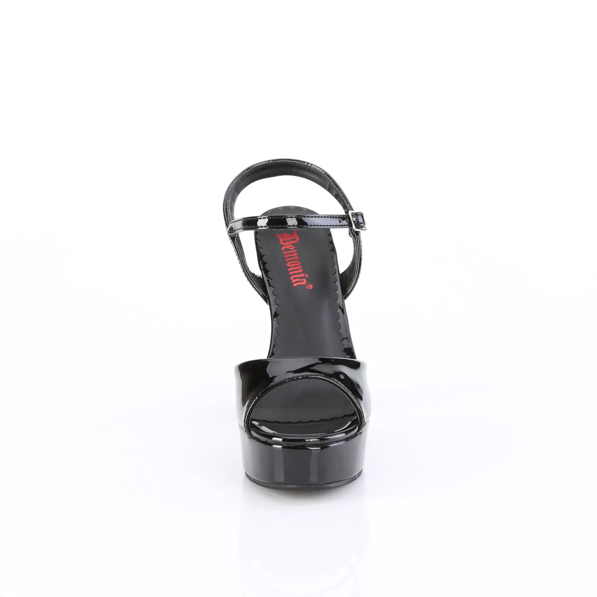 DOLLY-09 DemoniaCult Black Patent Sexy Women's Sandals (Alternative Footwear)