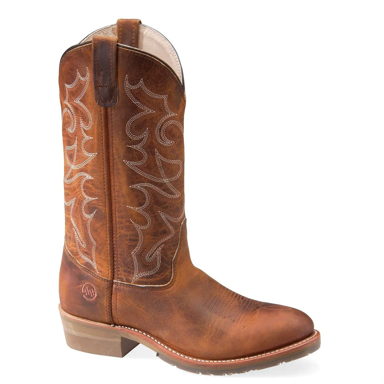 Double H Men's 12" Domestic Gel ICE Work Western Boot - Brown DH1552