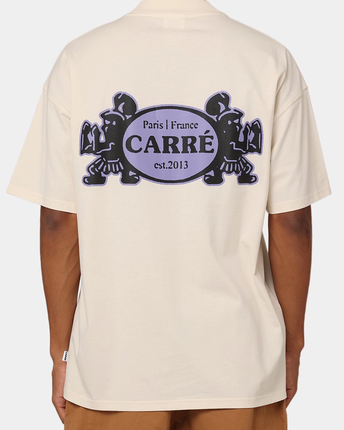 Sleeveless freedom Carre Warrior Oversized T-Shirt Off White