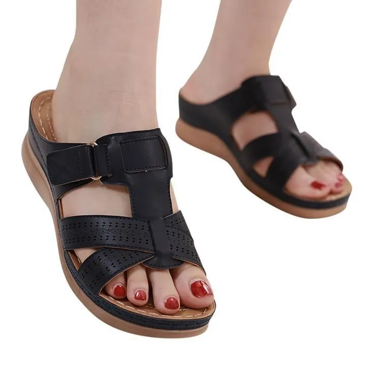 Dr. Care Premium Vintage Orthopedic Open Toe Sandal, Comfy Women Orthopedic Premium Sandals