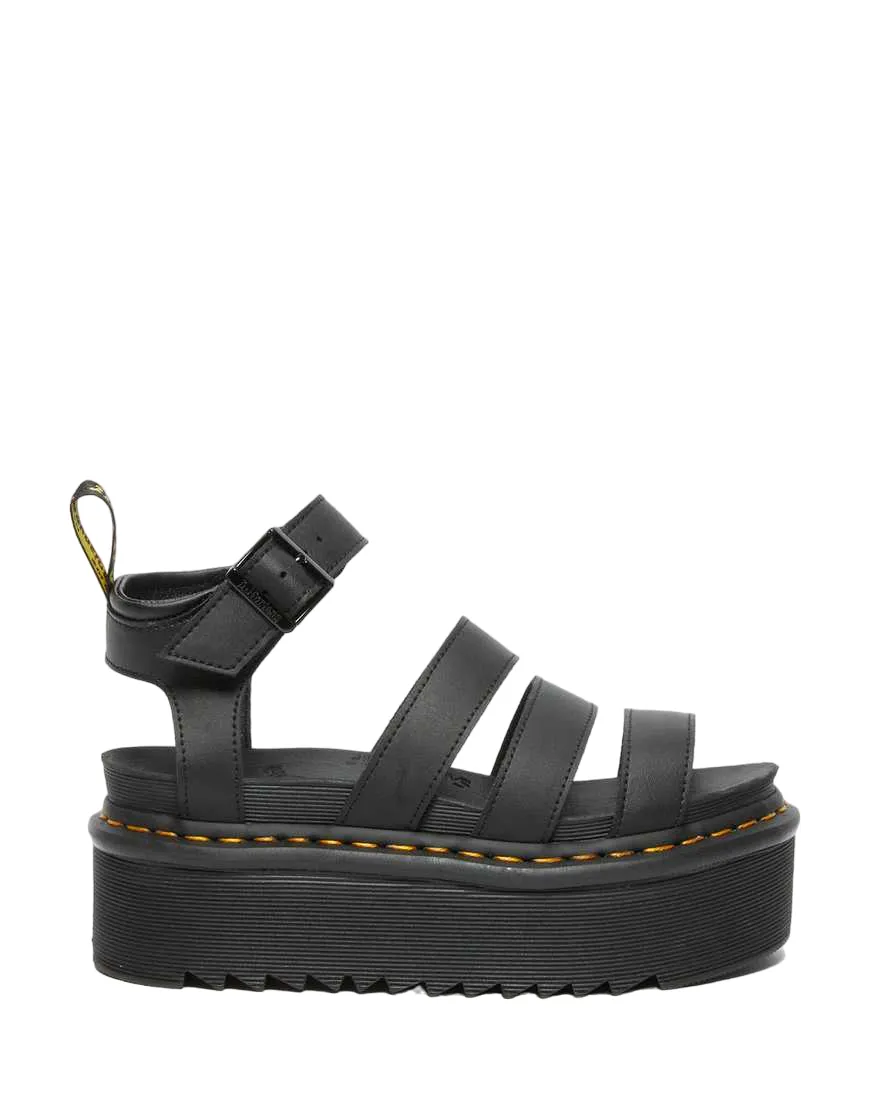 Urban Gear Cushioned Ankle Collar Dr. Martens Sandali Platform in pelle Blaire Hydro Stile Gladiatore 27296001 nero