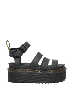 Urban Gear Cushioned Ankle Collar Dr. Martens Sandali Platform in pelle Blaire Hydro Stile Gladiatore 27296001 nero
