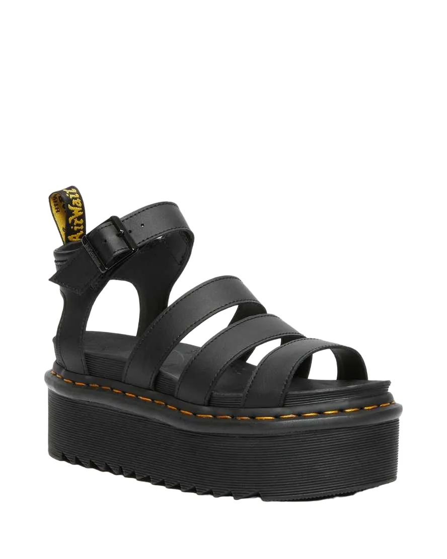 Dr. Martens Sandali Platform in pelle Blaire Hydro Stile Gladiatore 27296001 nero Easy Sandals