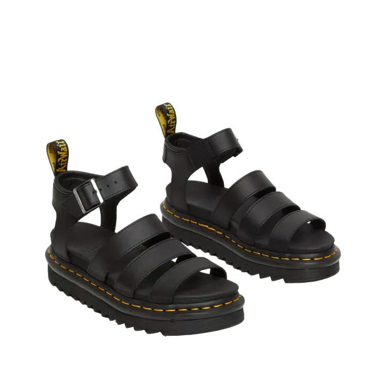 Dr. Martens sandalo da donna in pelle con cinturino Blaire 24235001 nero hydro Daily Mobility