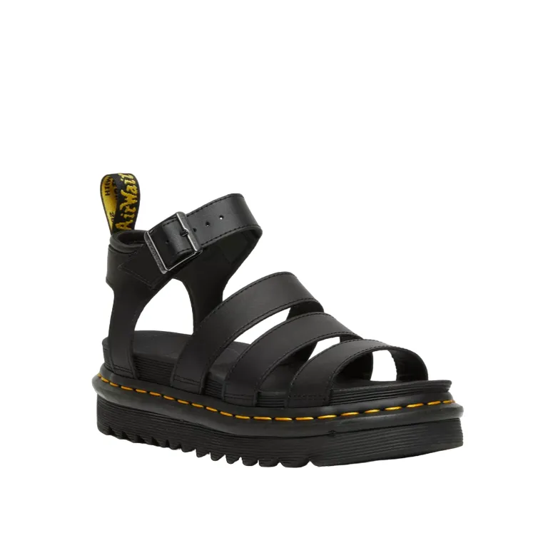 Dr. Martens sandalo da donna in pelle con cinturino Blaire 24235001 nero hydro Smooth Walk