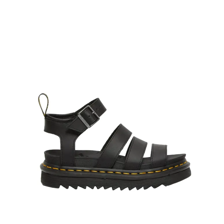 Sandal Maintenance Adjustable buckle Dr. Martens sandalo da donna in pelle con cinturino Blaire 24235001 nero hydro