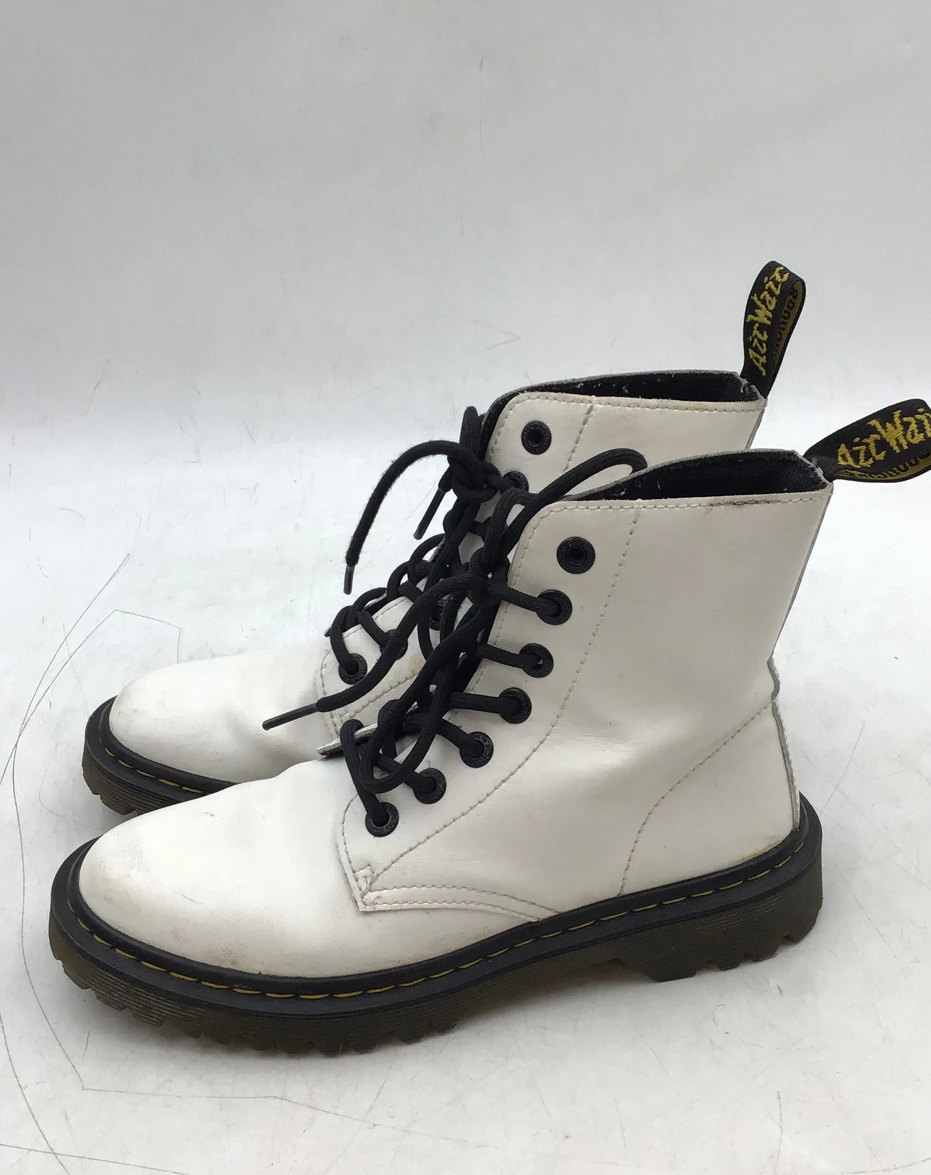 Dr. Martens Women's Luana White Combat Boots - Size 7