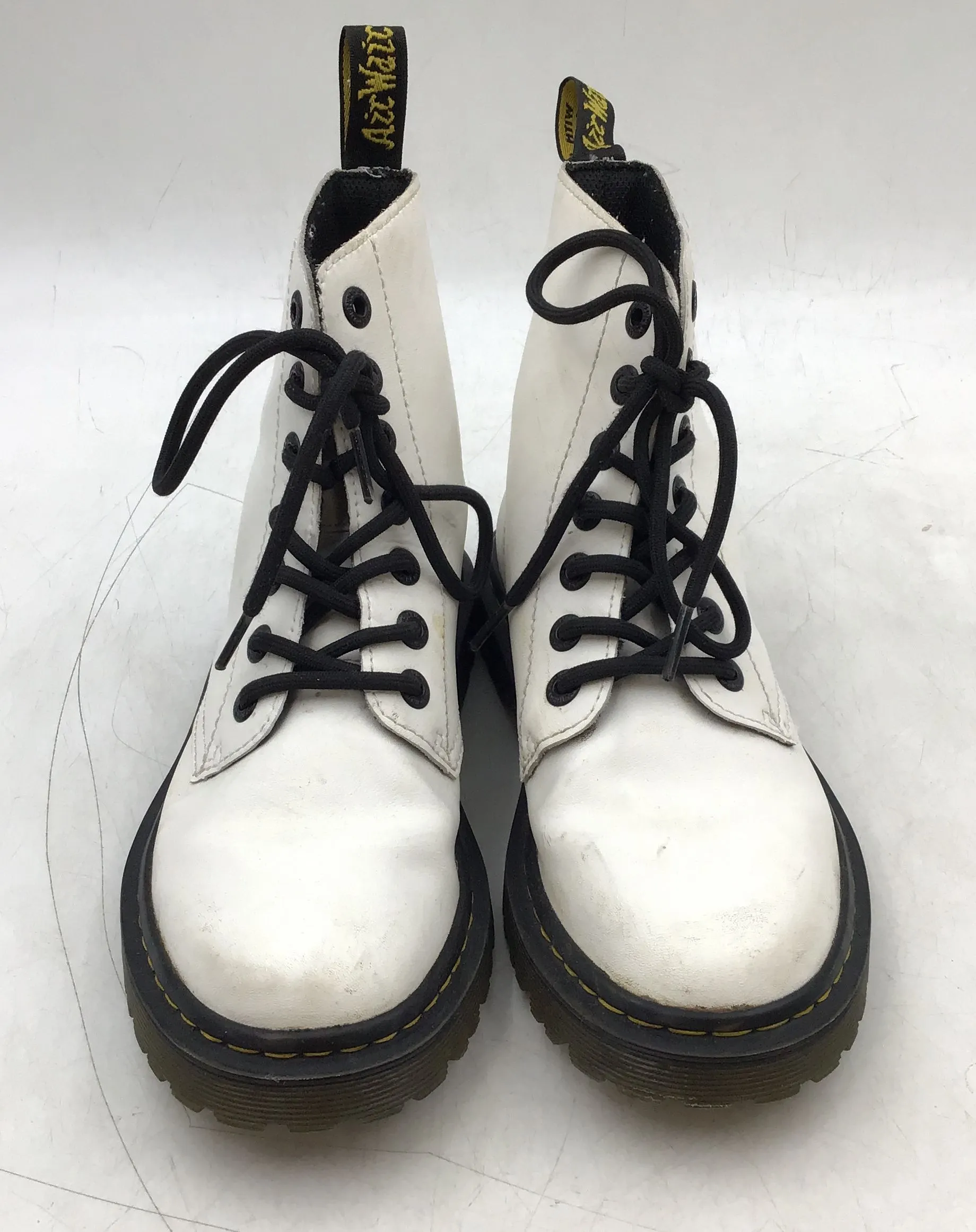 Dr. Martens Women's Luana White Combat Boots - Size 7