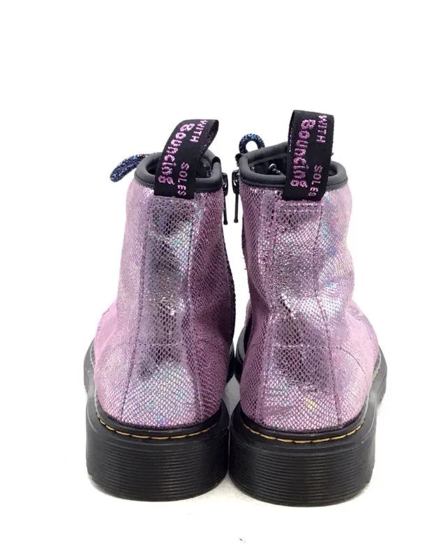 Dr. Martens Women's Pink Ankle Combat Boots - Size 5
