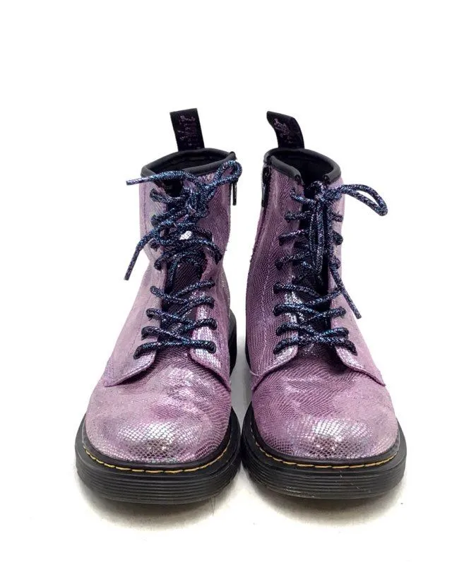 Dr. Martens Women's Pink Ankle Combat Boots - Size 5