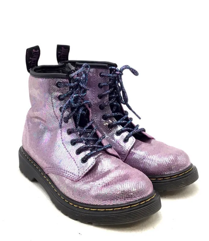 Dr. Martens Women's Pink Ankle Combat Boots - Size 5