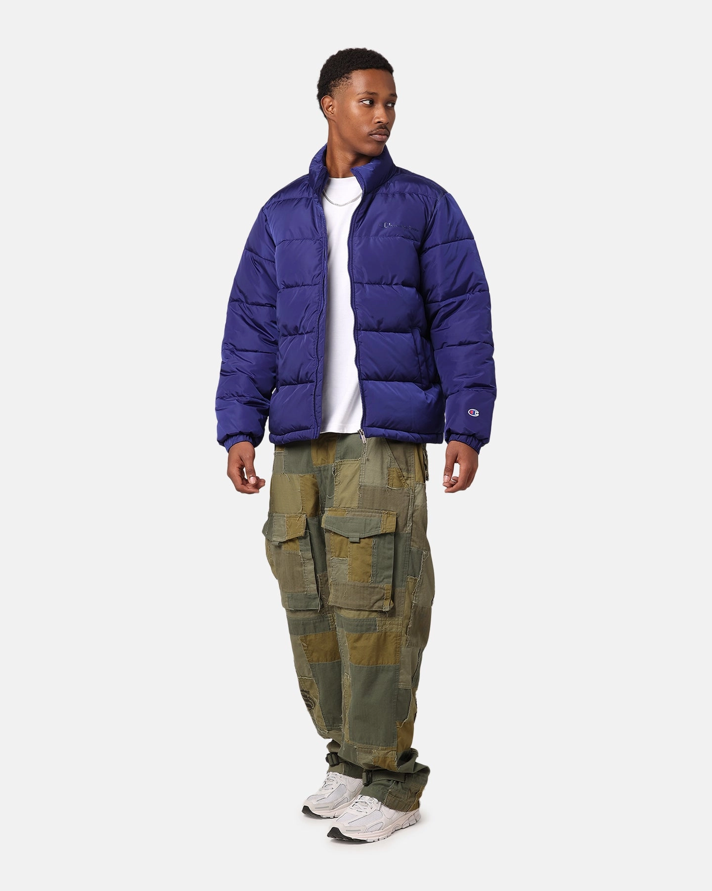 Champion Rochester Padded Puffer Jacket Chaouen Cobalt Street Smart