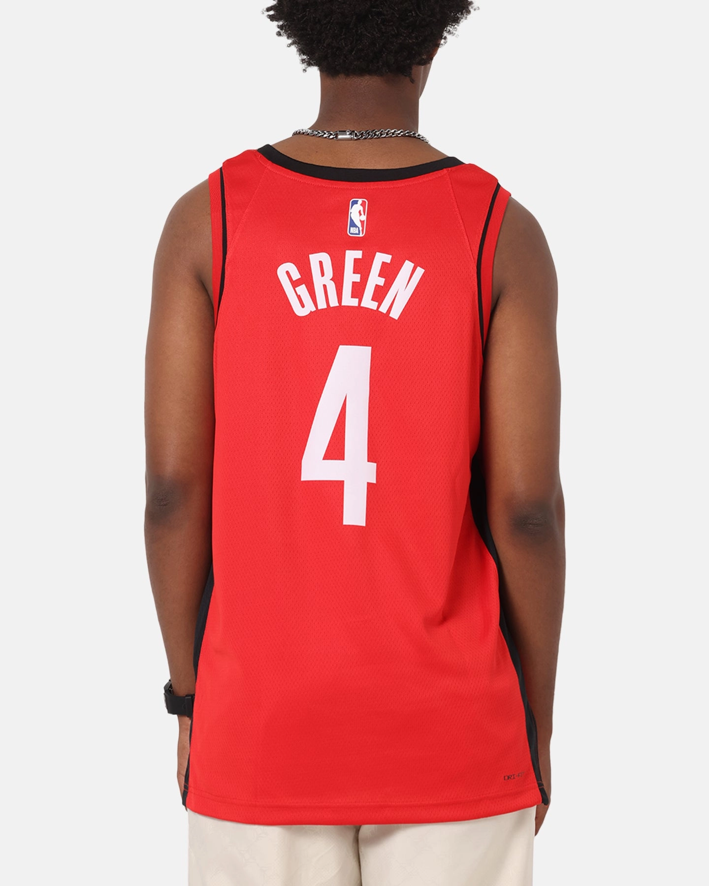 Nike Jalen Green Houston Rockets #4 Icon Edition 2022/23 Nike Dri-Fit NBA Swingman Jersey University Red Vapor Control Weave