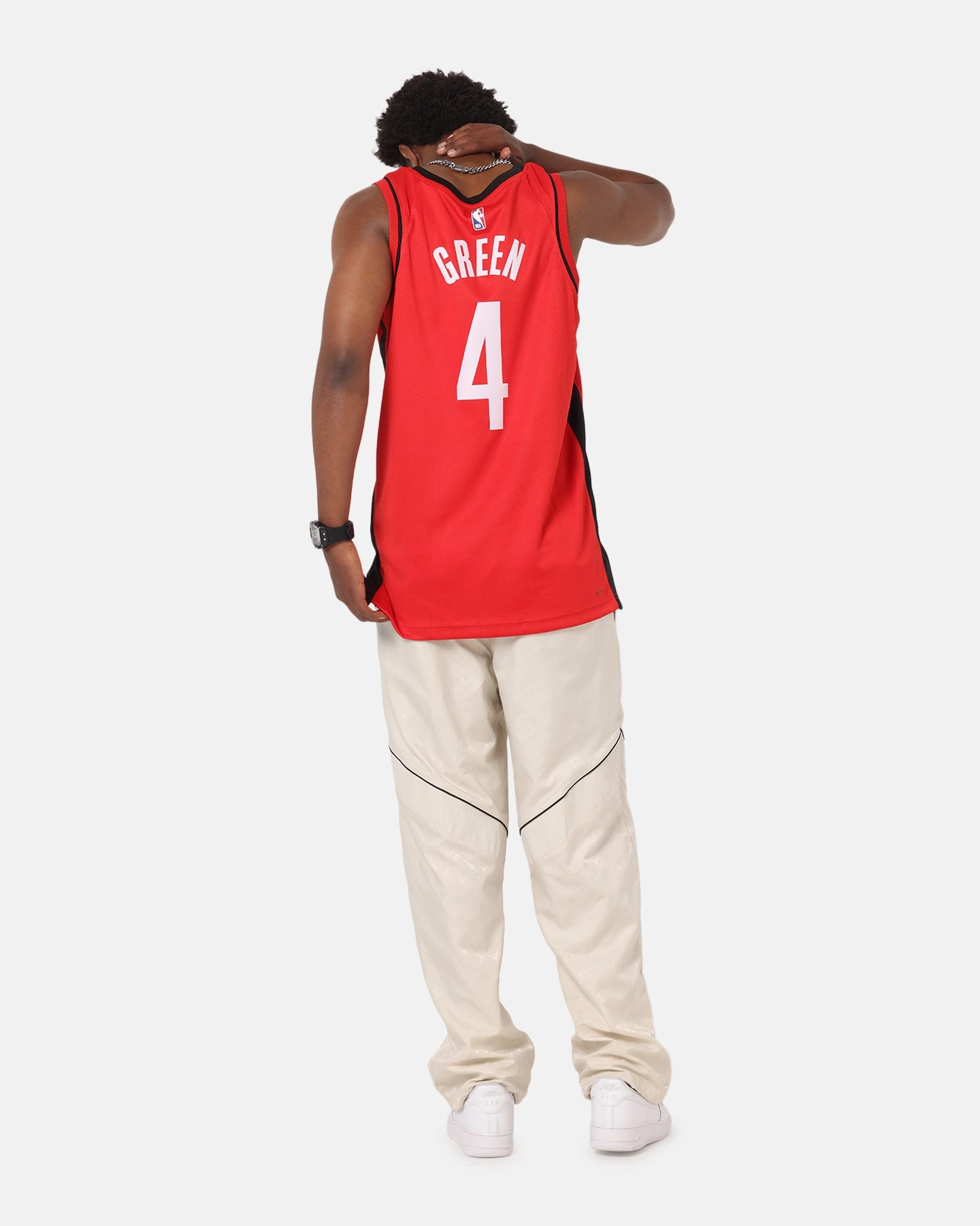 Nike Jalen Green Houston Rockets #4 Icon Edition 2022/23 Nike Dri-Fit NBA Swingman Jersey University Red Comfort Driven Game Day