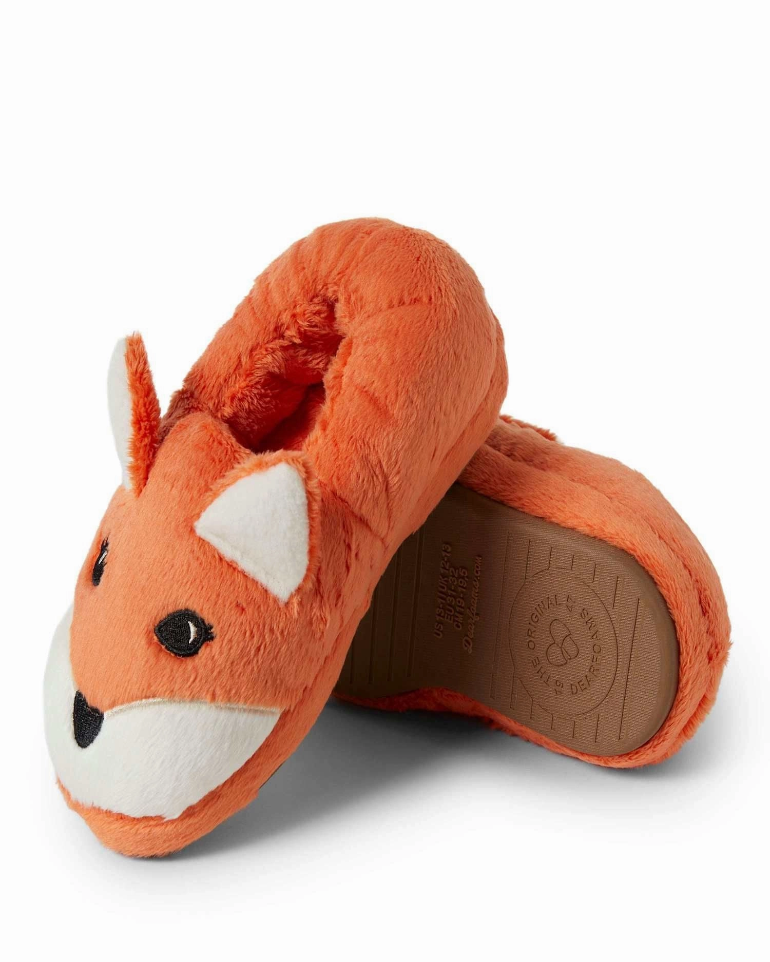 Dearfoams Kid's Emery Critter Closed Back Animal Slipper Torsion Control Plate Running Comfort
