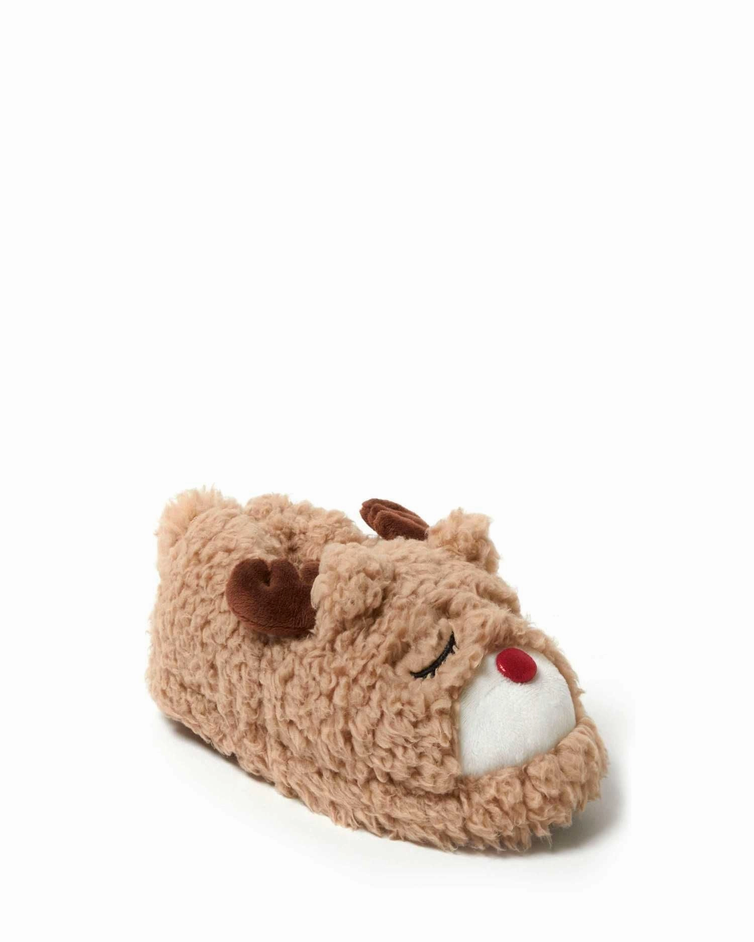 Dearfoams Kid's Emery Critter Closed Back Animal Slipper Statement Piece