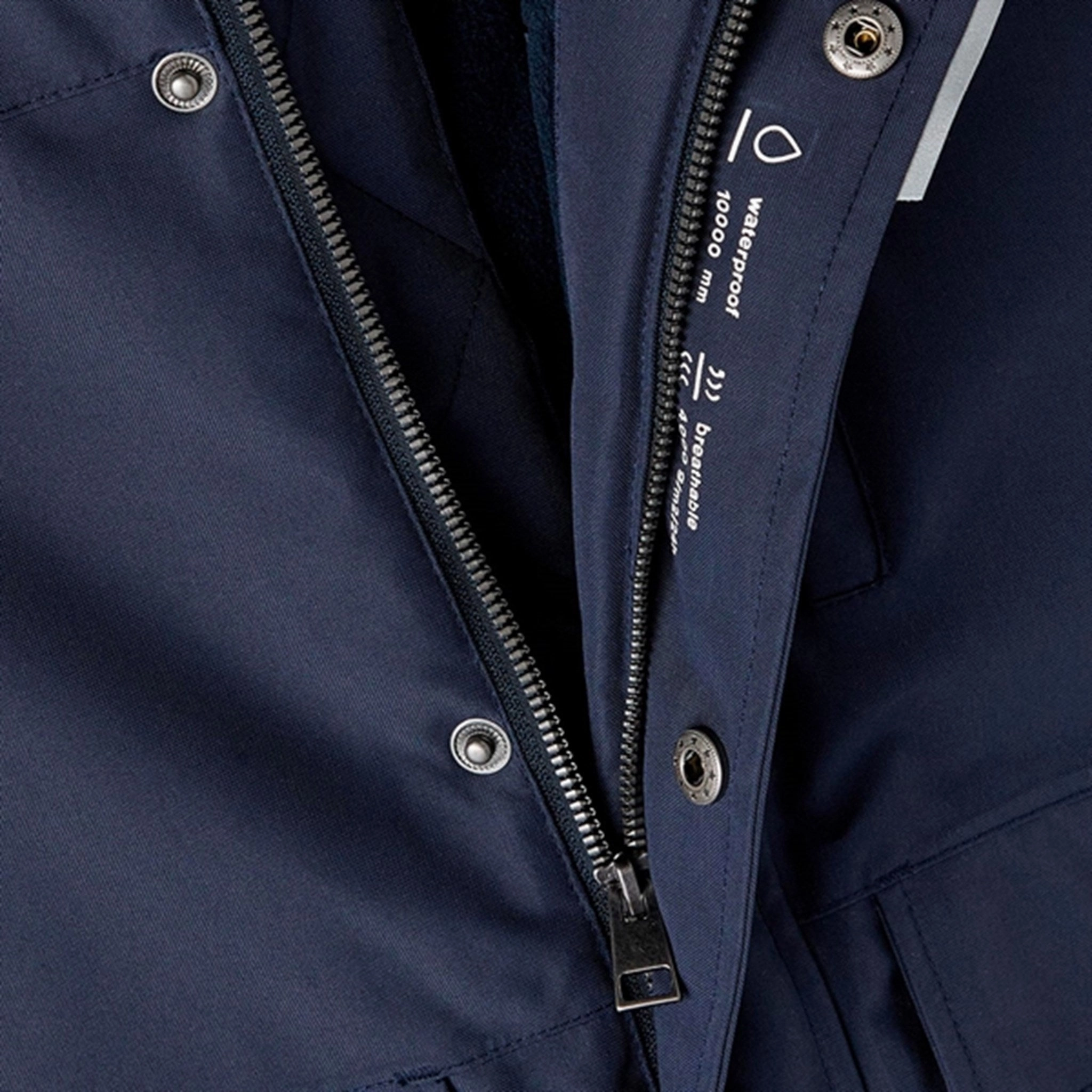Name it Dark Sapphire Snow Jacket Solid Checkered Style FleeceLined