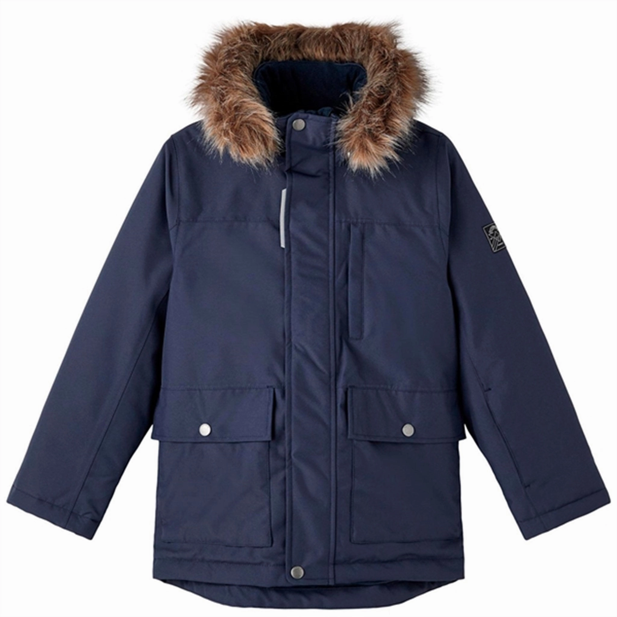 Name it Dark Sapphire Snow Jacket Solid High Visibility Trim Quick Dry Performance