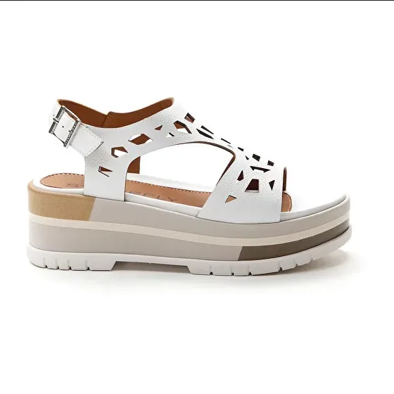 Stonefly sandalo da donna Kris 6 in pelle nappa 216088 010 bianco Fashion Flip-flops