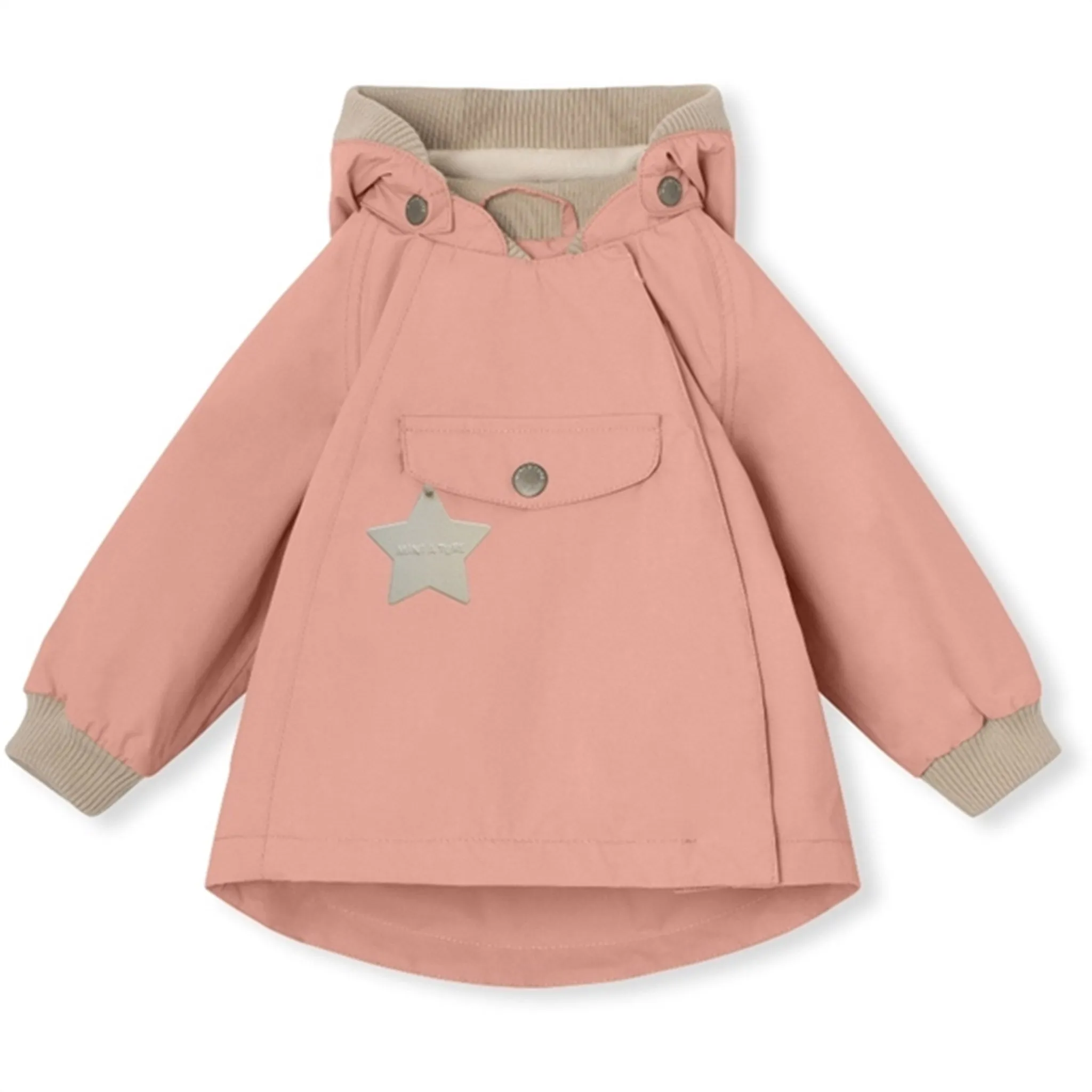 Insulated Layer Microfiber texture MINI A TURE WAI Spring Jacket w/Fleece Lining Rosette Rose