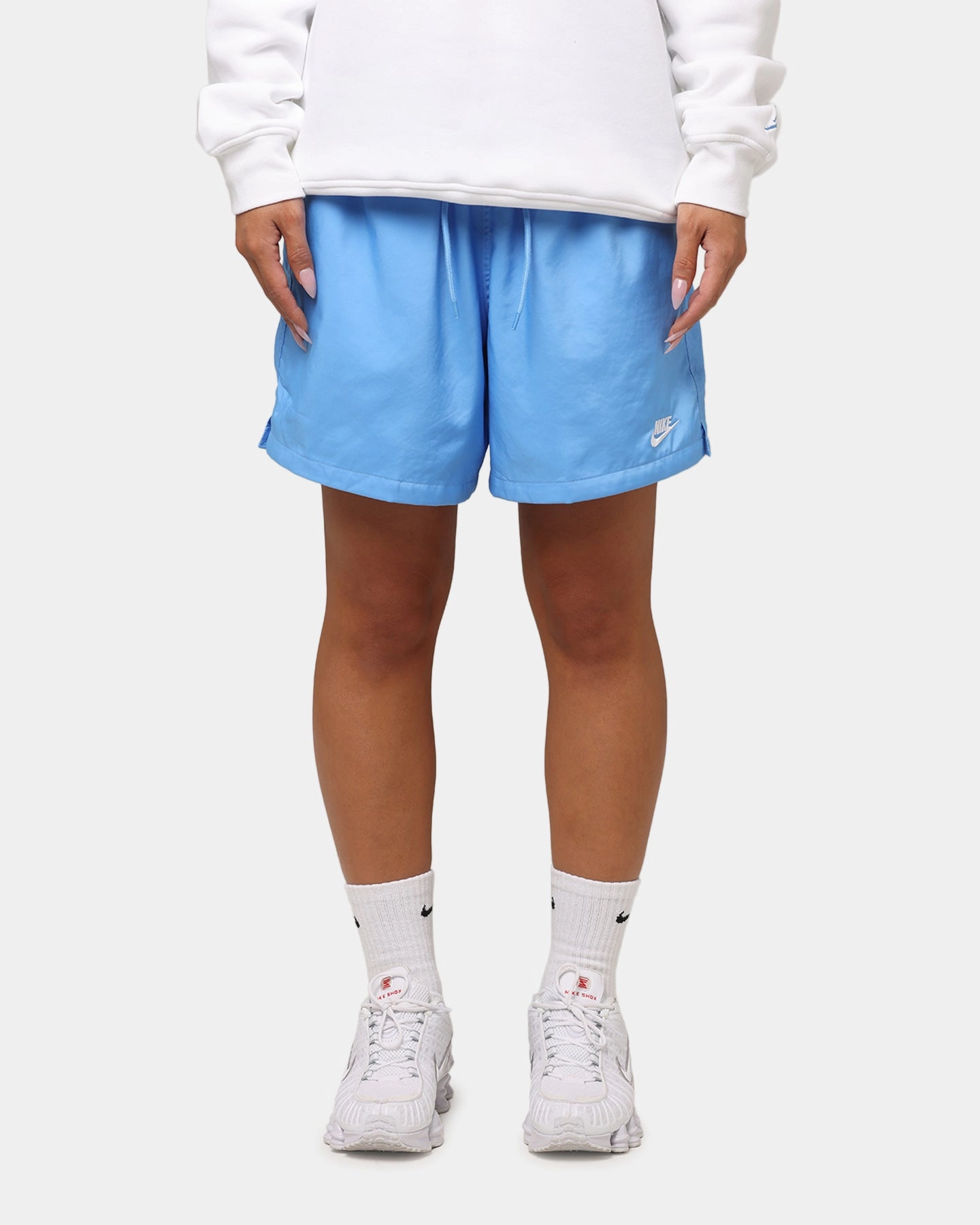 Nike Club Flow Shorts University Blue Flattering Cut
