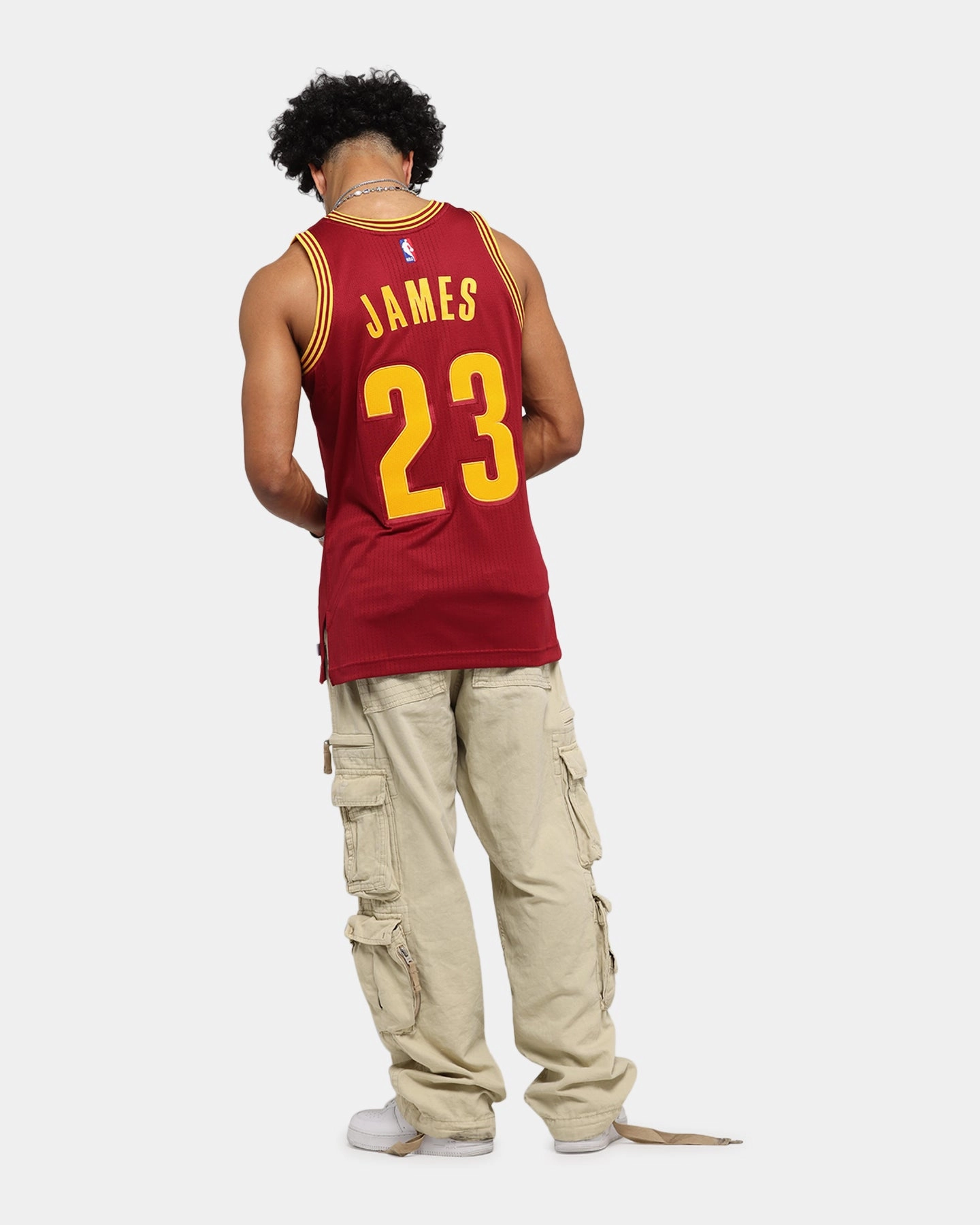 Lightweight Knit Mitchell & Ness Cleveland Cavaliers Lebron James 2015 Dark Jersey Burgundy
