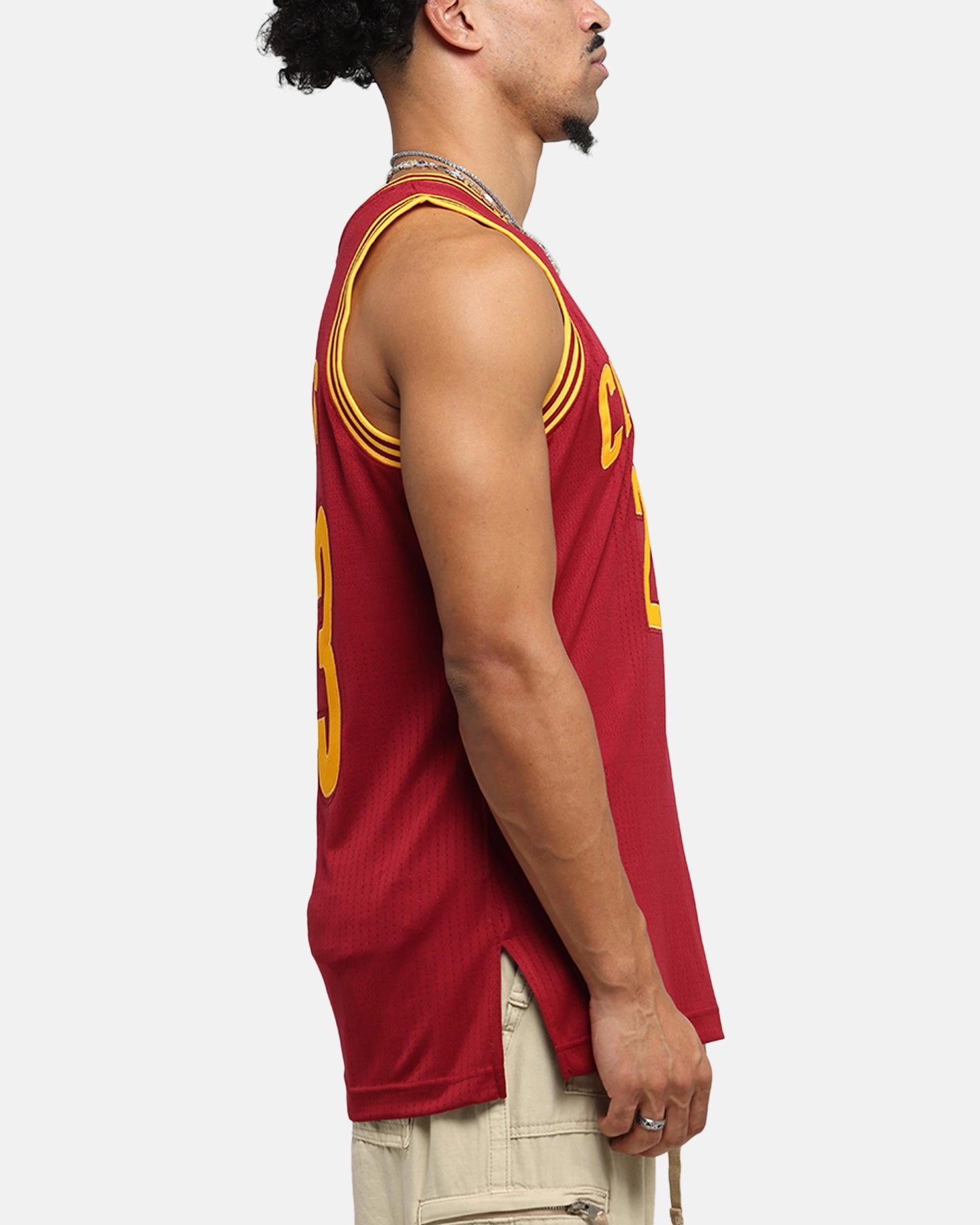 Mitchell & Ness Cleveland Cavaliers Lebron James 2015 Dark Jersey Burgundy Urban Run