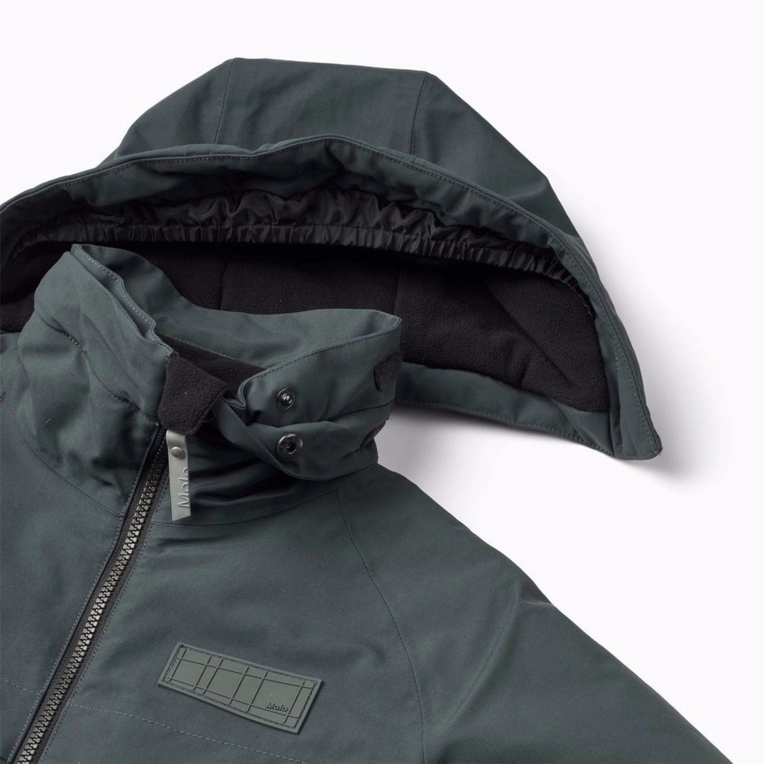 Molo Space Grey Castor Jacket Quilted Interior