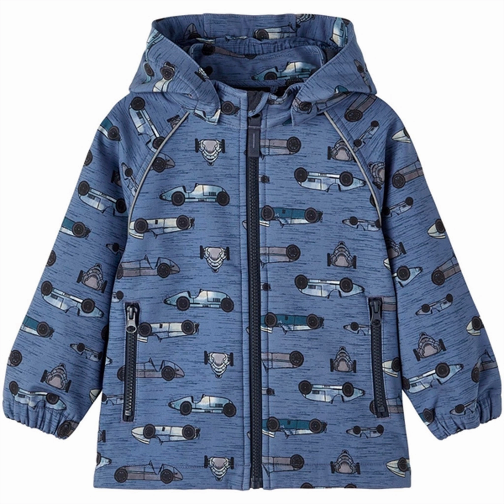 Monochrome Look Name it Bijou Blue Alfa Softshell Jacket Cars
