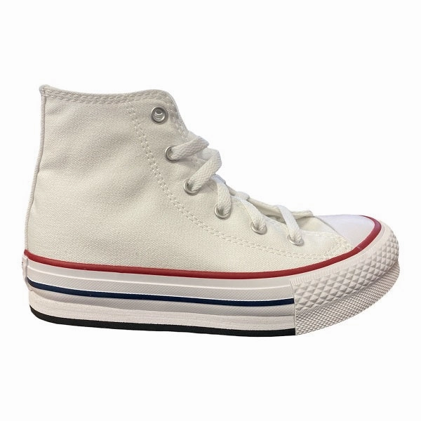 Comfortable Heel Cup Molded TPU Stabilizer Converse scarpa sneakers da ragazzi  Chuck Taylor All Star Lift Platform 372860C bianco-nero